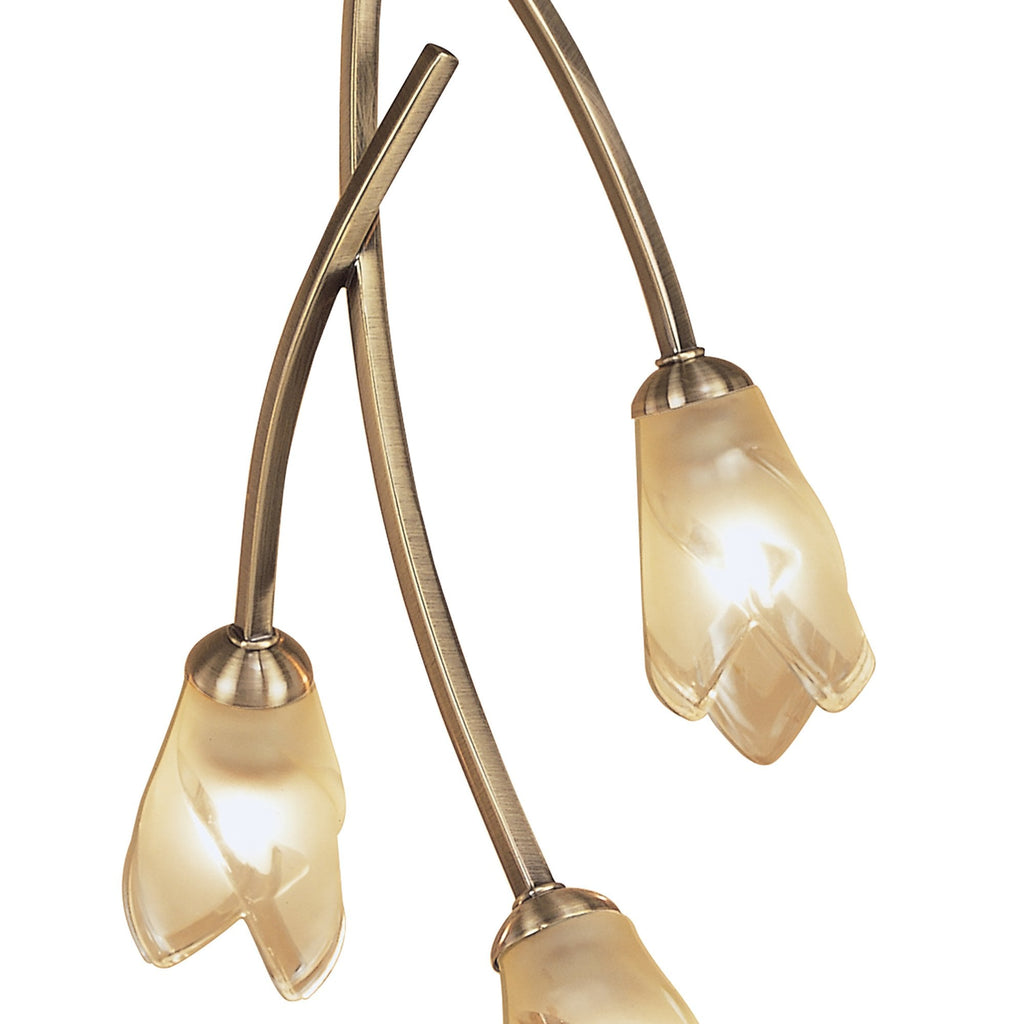 M0189AB Pietra Ceiling 3 Light G9 Antique Brass
