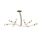 M0191AB Pietra Linear Pendant 2 Arm 6 Light G9 Antique Brass