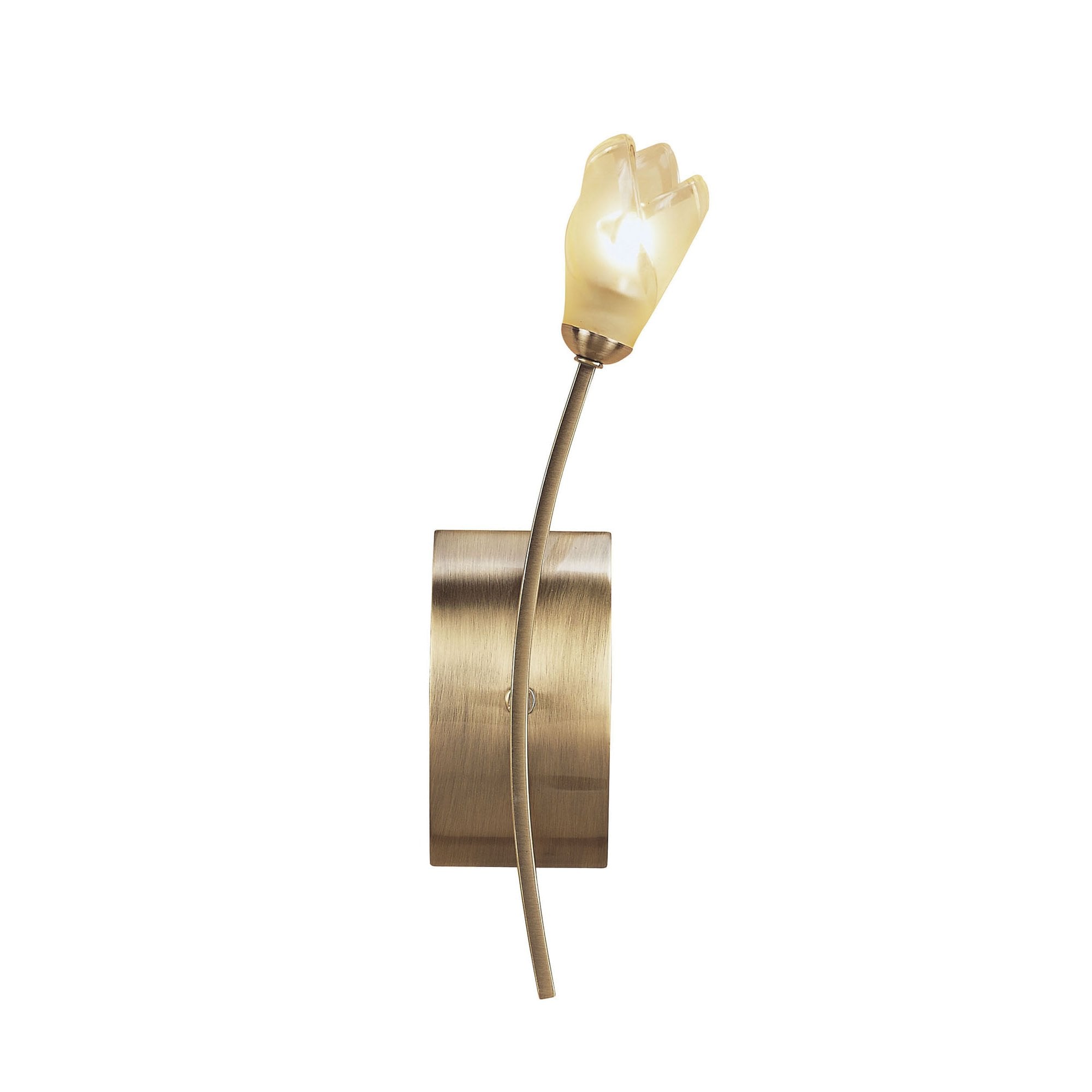 M0192AB/S Pietra Wall Lamp Switched 1 Light G9 Antique Brass