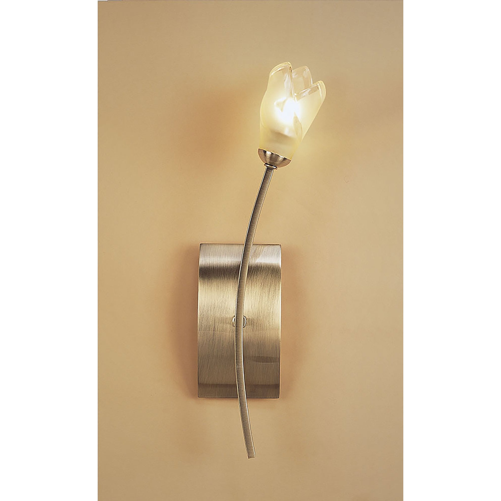 M0192AB/S Pietra Wall Lamp Switched 1 Light G9 Antique Brass