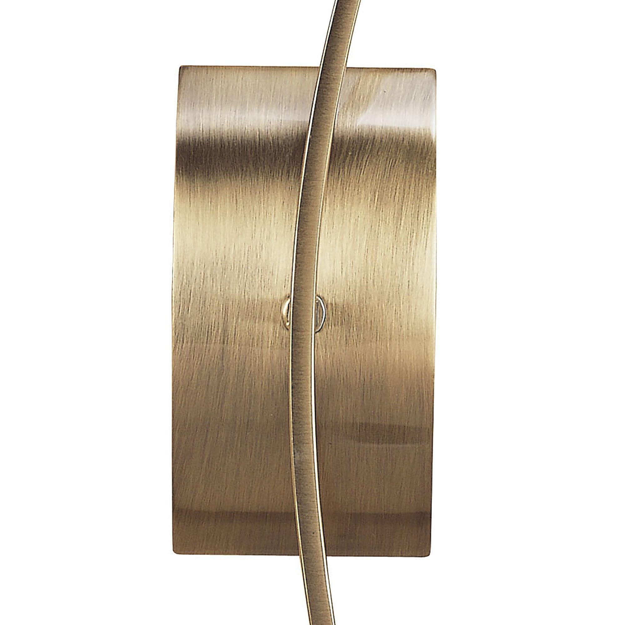 M0192AB/S Pietra Wall Lamp Switched 1 Light G9 Antique Brass