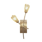 M0193AB/S Pietra Wall Lamp Switched 2 Light G9 Antique Brass