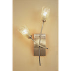 M0193AB/S Pietra Wall Lamp Switched 2 Light G9 Antique Brass