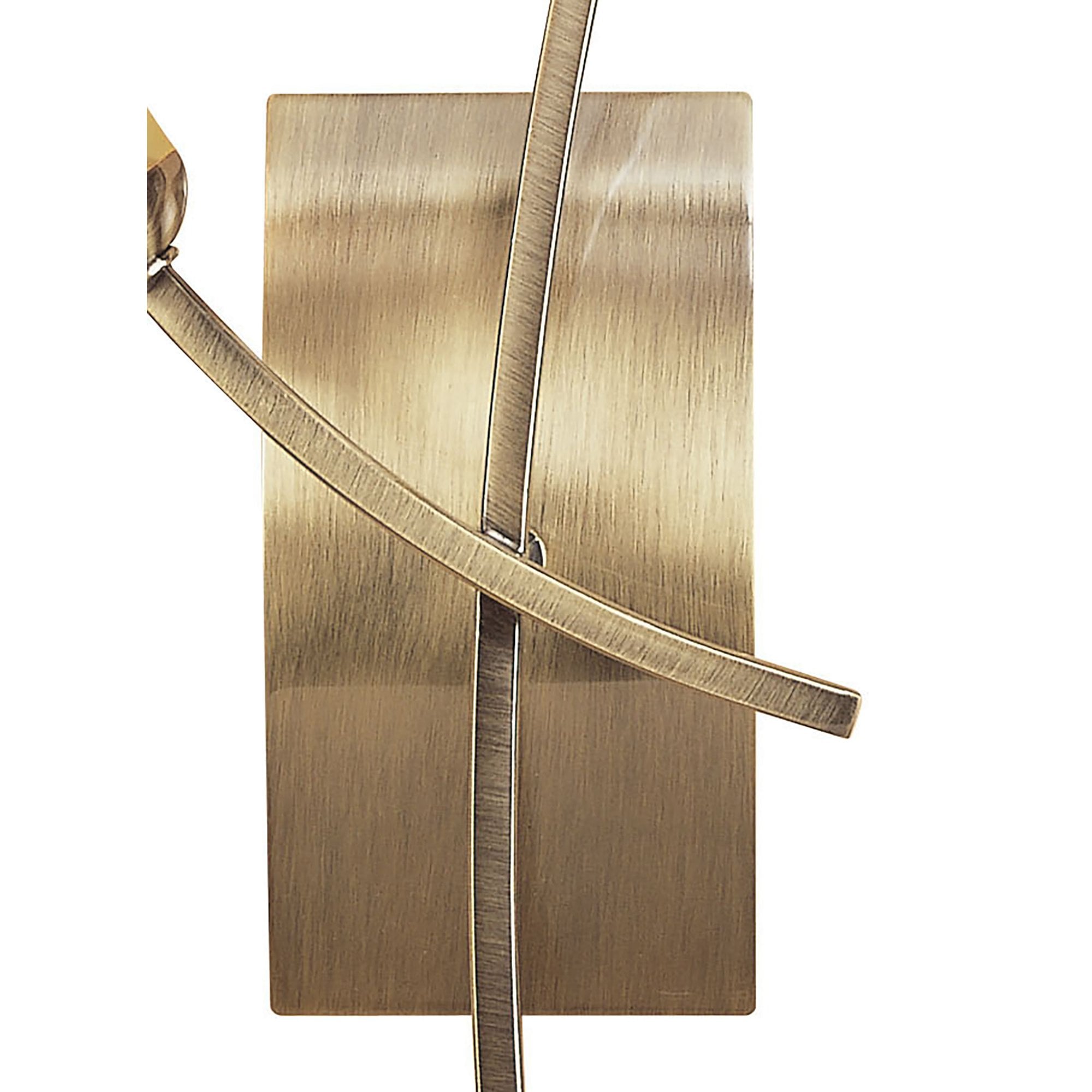 M0193AB/S Pietra Wall Lamp Switched 2 Light G9 Antique Brass