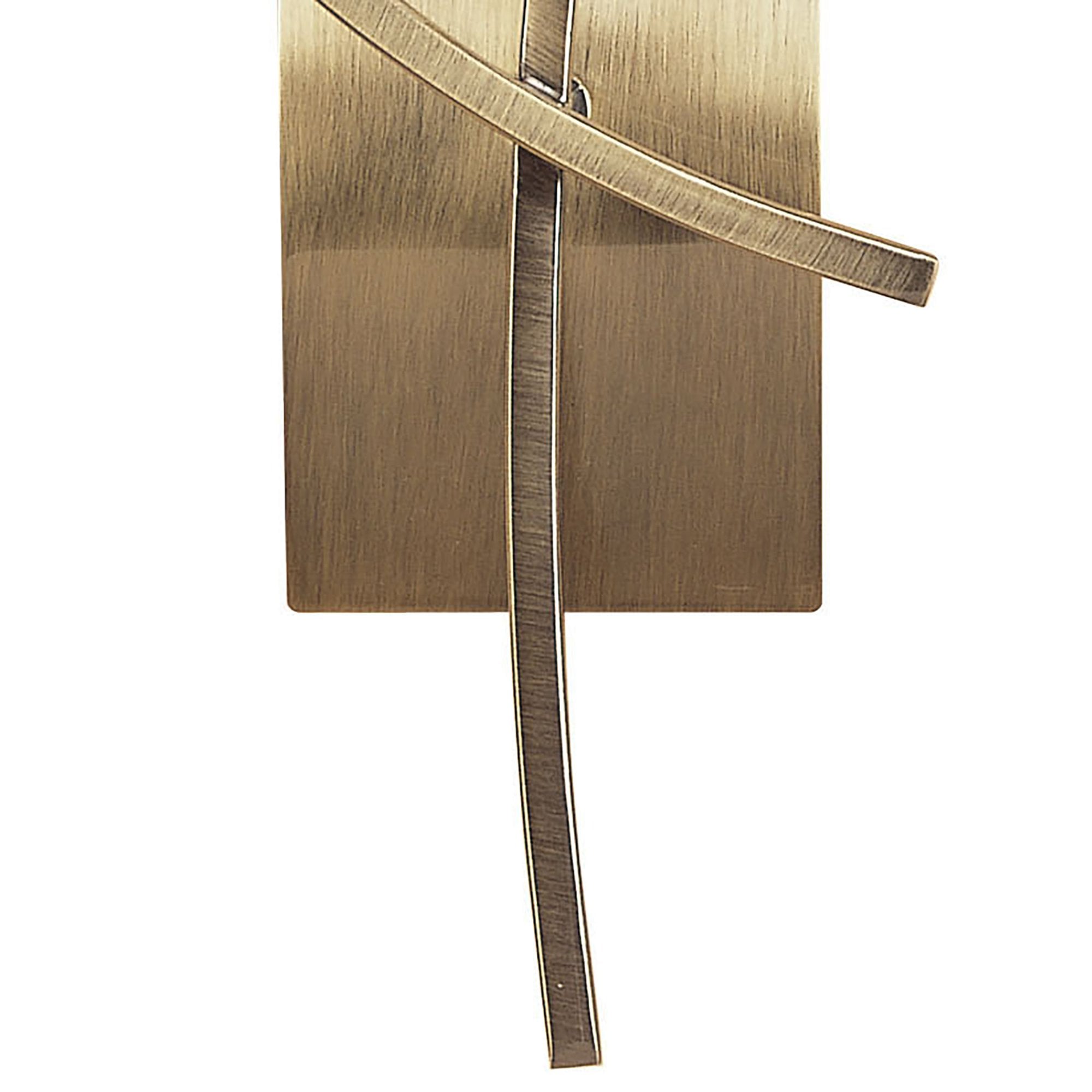 M0193AB/S Pietra Wall Lamp Switched 2 Light G9 Antique Brass