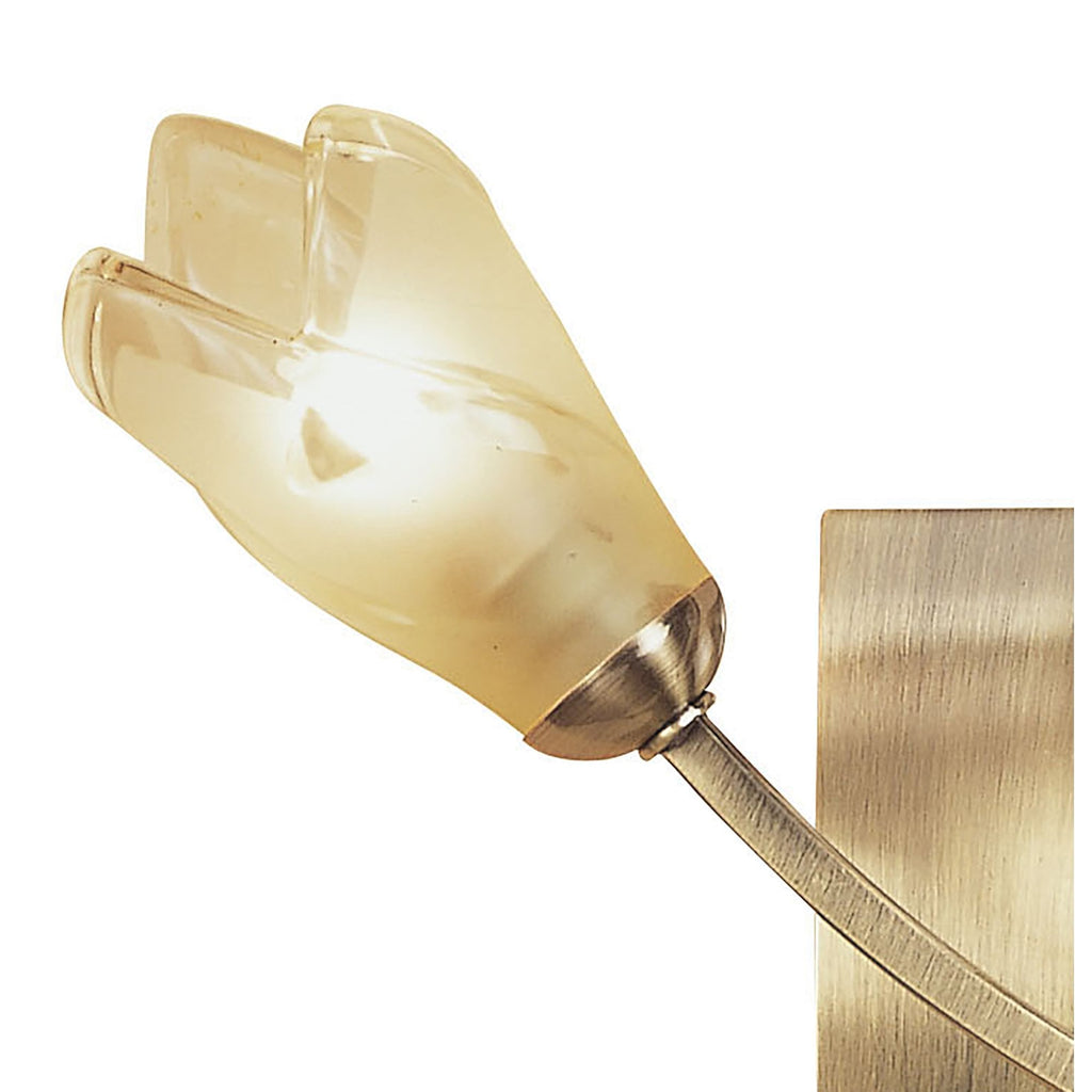 M0193AB/S Pietra Wall Lamp Switched 2 Light G9 Antique Brass