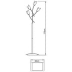M0195AB Pietra Floor Lamp 4 Light G9 Antique Brass