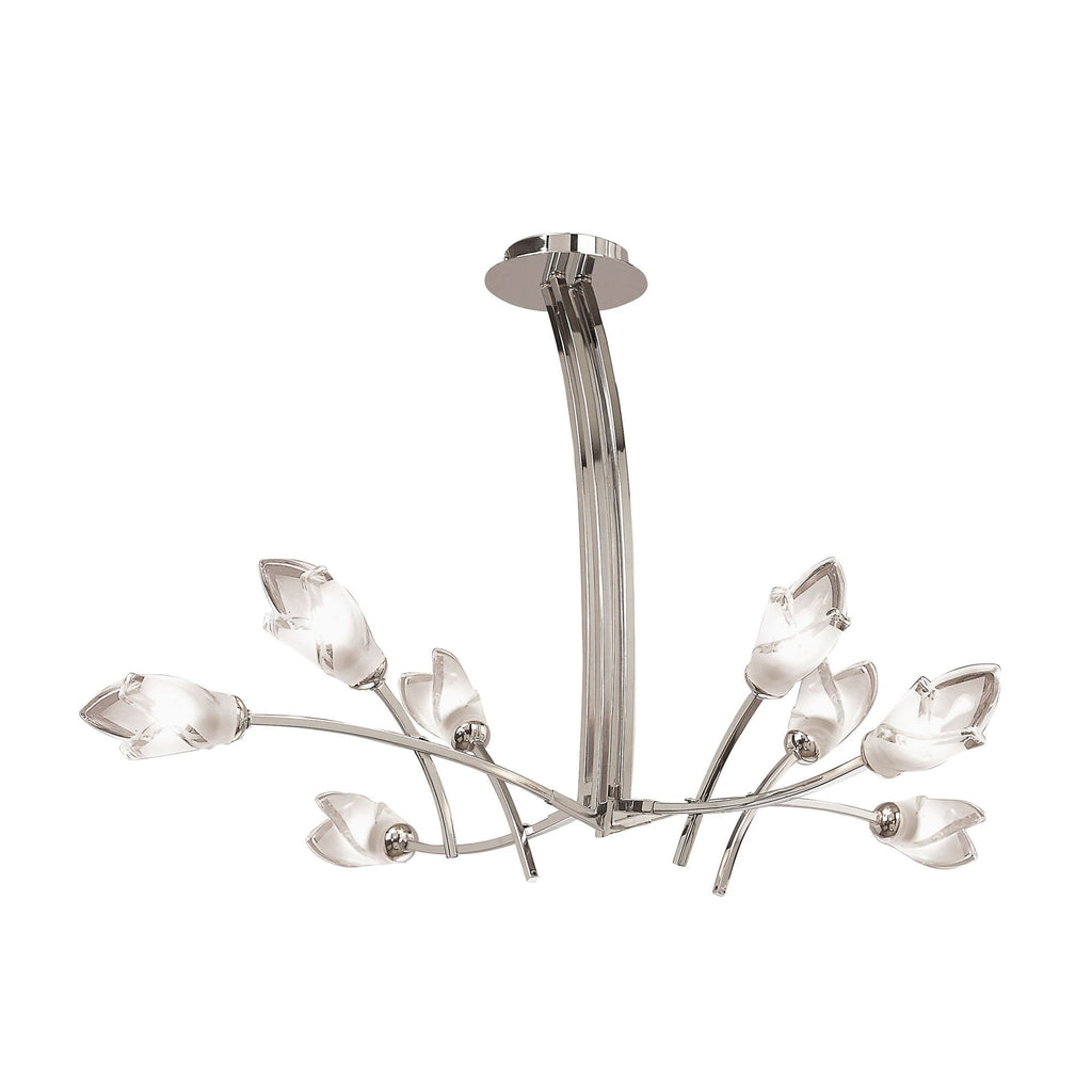 M0180 Pietra Pendant 4 Arm 8 Light G9 Polished Chrome