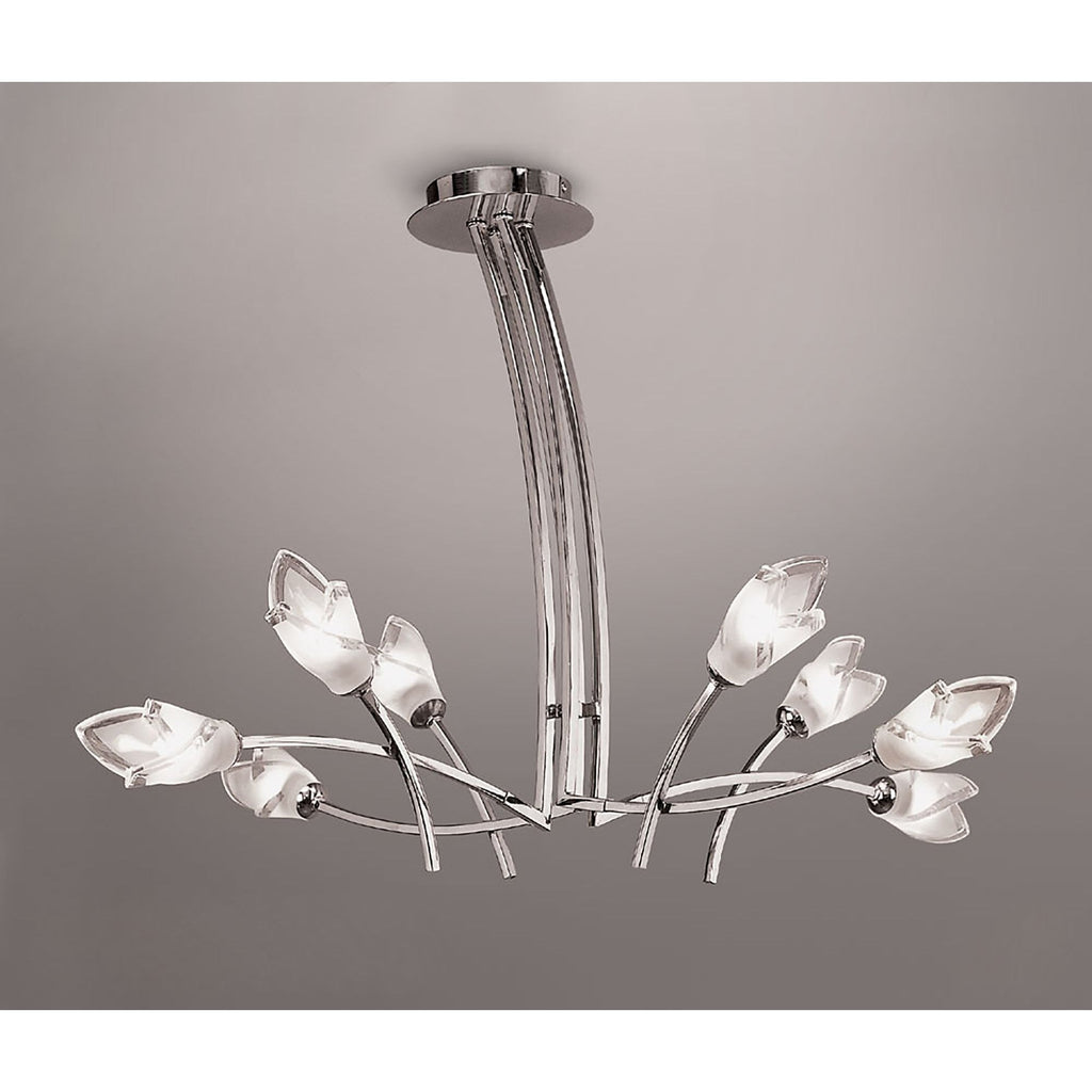 M0180 Pietra Pendant 4 Arm 8 Light G9 Polished Chrome