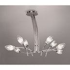 M0180 Pietra Pendant 4 Arm 8 Light G9 Polished Chrome