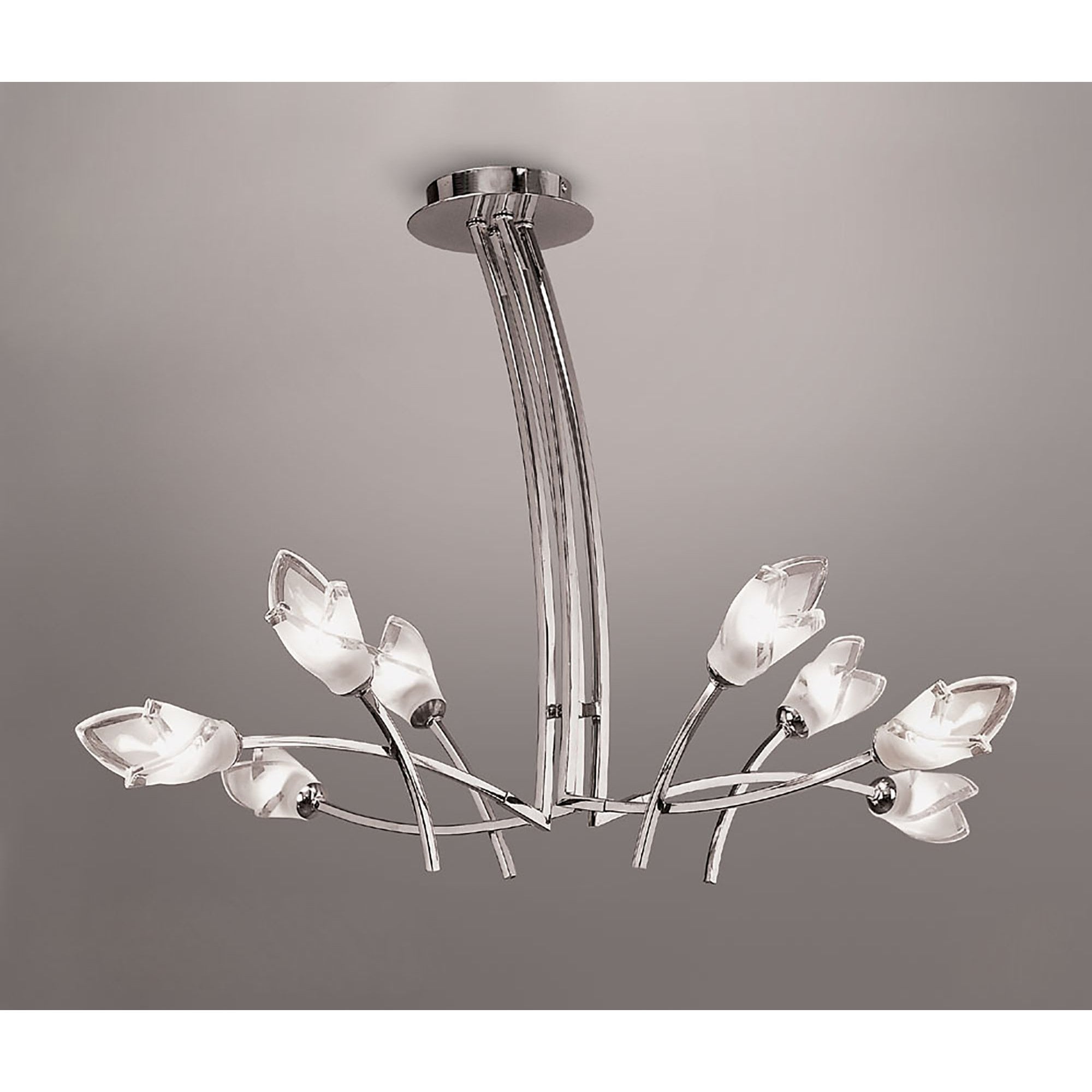 M0180 Pietra Pendant 4 Arm 8 Light G9 Polished Chrome