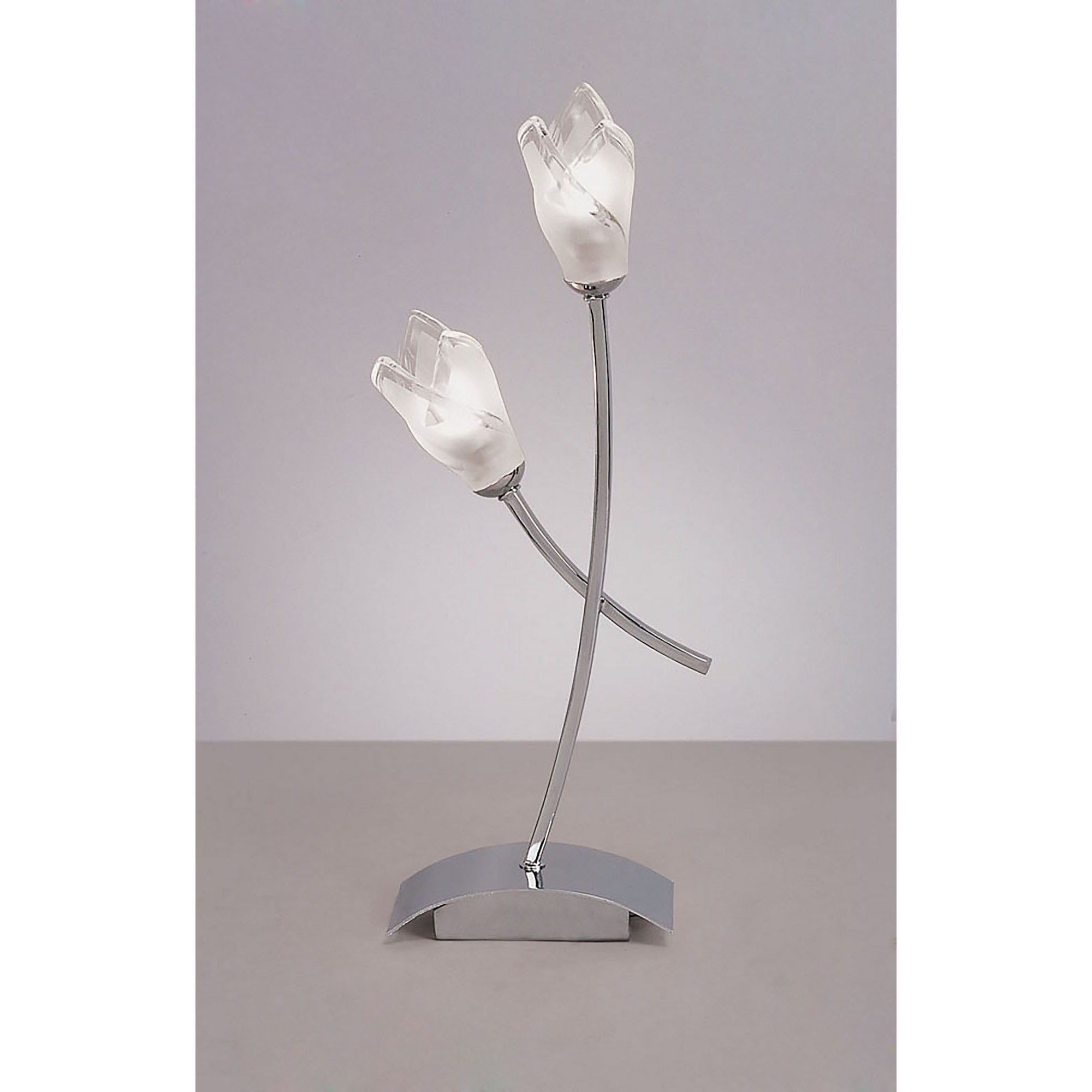 M0182 Pietra Table Lamp 2 Light G9 Polished Chrome
