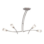 M0183 Pietra Linear Pendant 2 Arm 4 Light G9 Polished Chrome