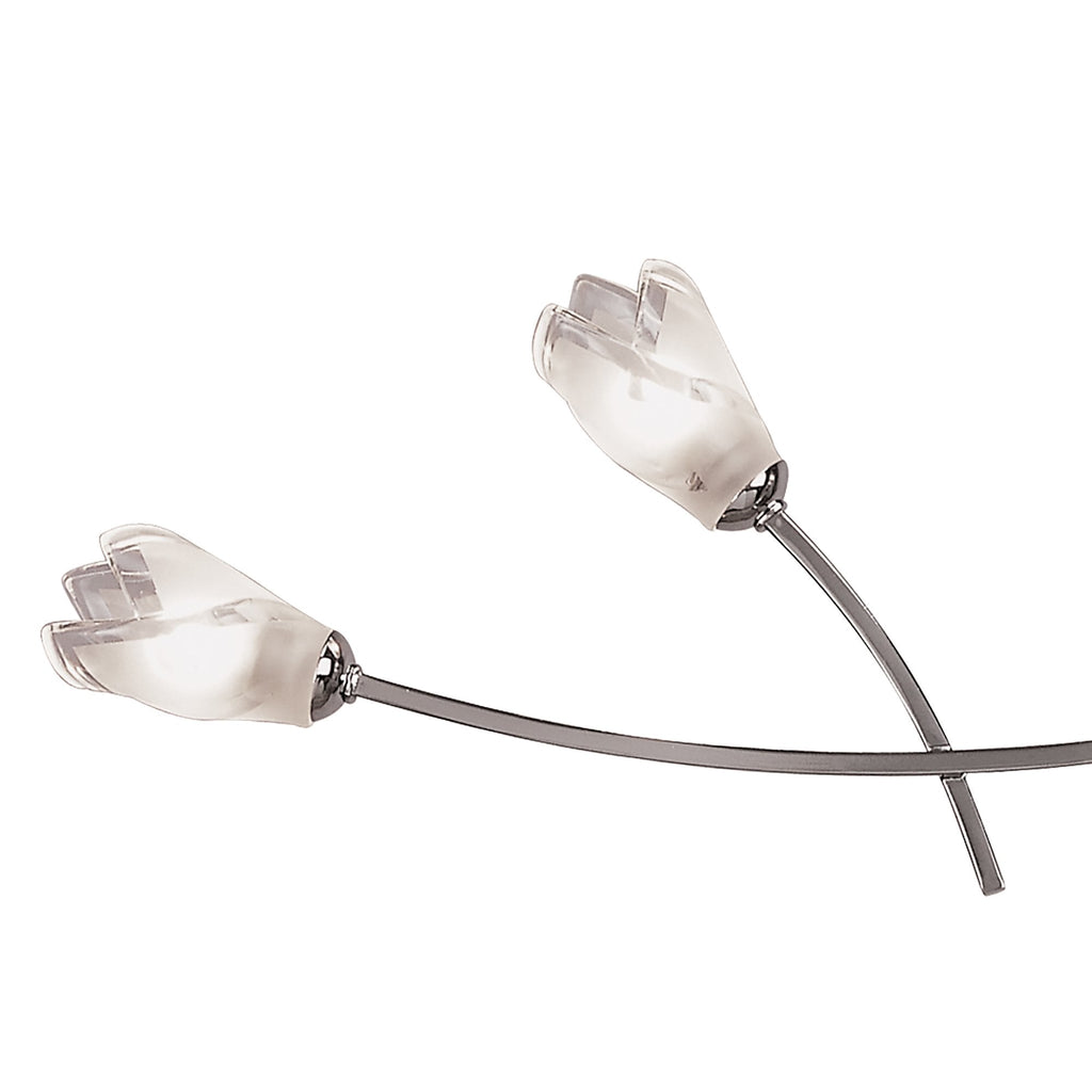 M0183 Pietra Linear Pendant 2 Arm 4 Light G9 Polished Chrome