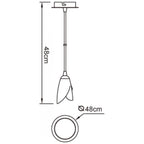 M0185 Pietra Pendant 1 Light G9 Polished Chrome
