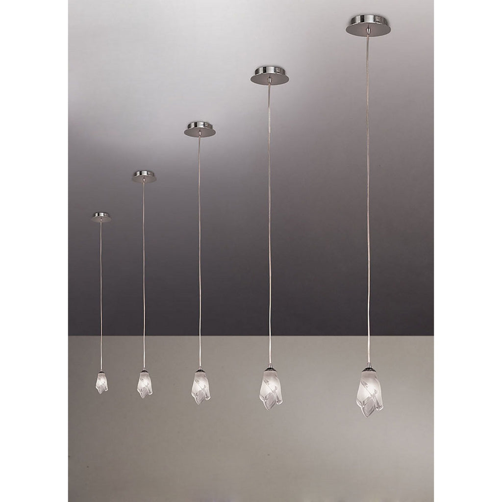 M0185 Pietra Pendant 1 Light G9 Polished Chrome