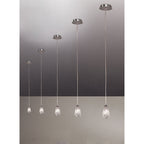 M0185 Pietra Pendant 1 Light G9 Polished Chrome