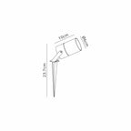 M8155 Quebec Spike/Wall Light 1 Light Black