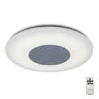 M5933 Reef Ceiling 45cm Round 48W LED -6500K Tuneable Remote Control Chrome / White