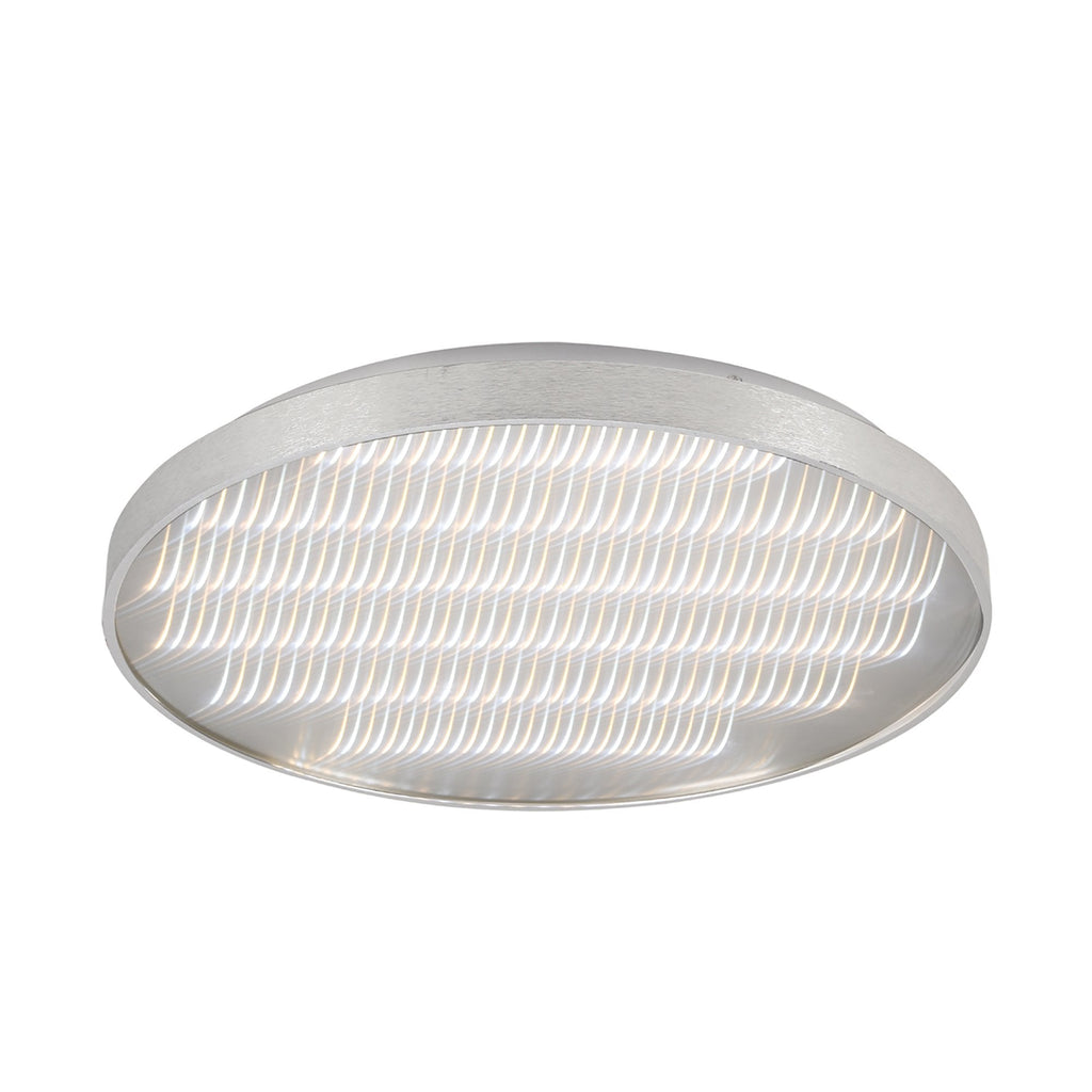 M5342 Reflex Flush 58cm Round 50W LED + 6000K Aluminium / Acrylic