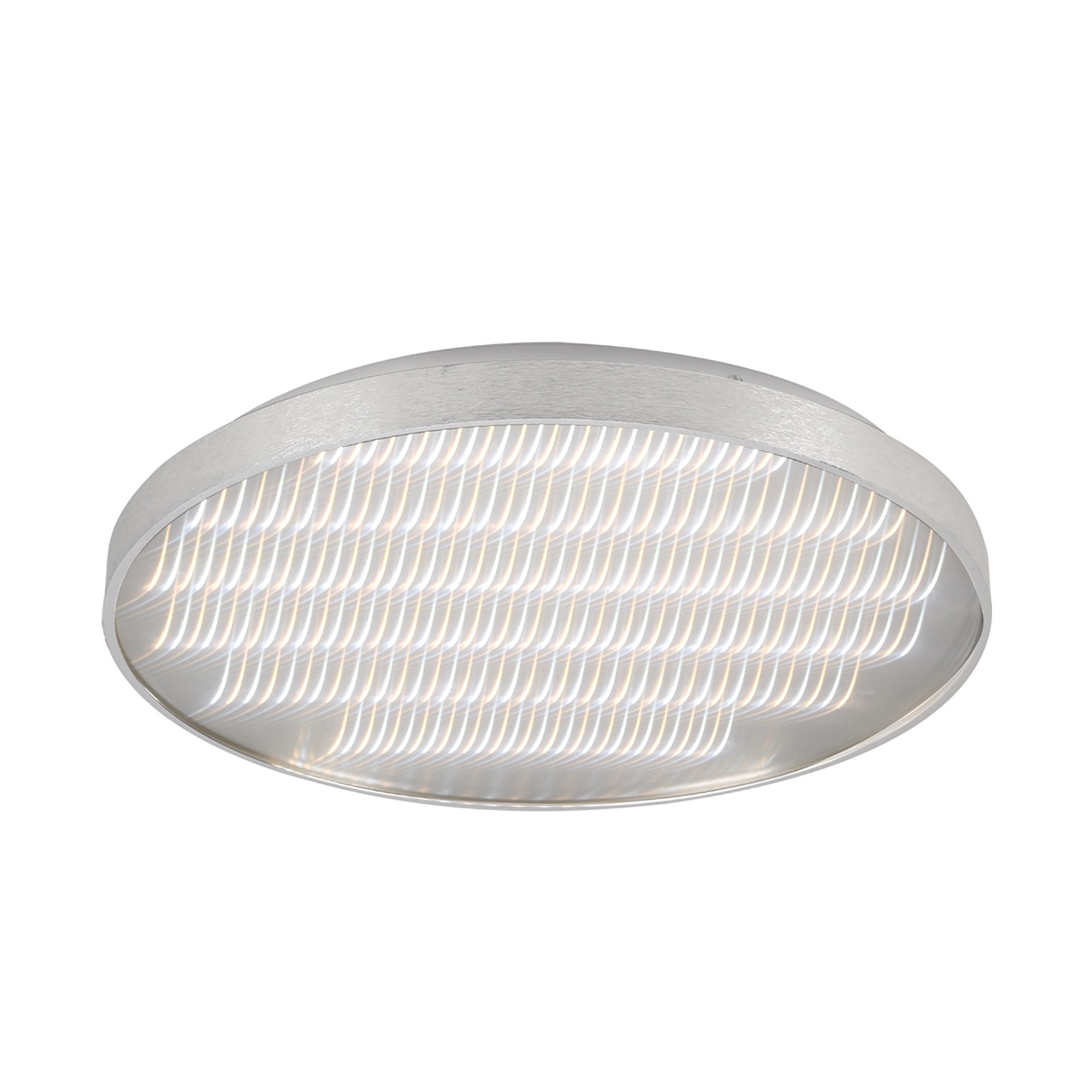M5342 Reflex Flush 58cm Round 50W LED + 6000K Aluminium / Acrylic