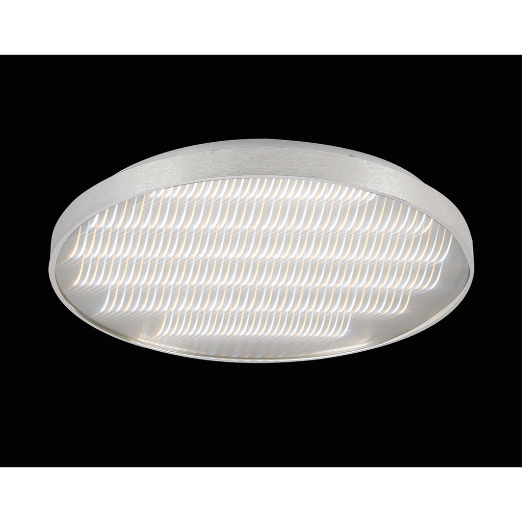 M5342 Reflex Flush 58cm Round 50W LED + 6000K Aluminium / Acrylic