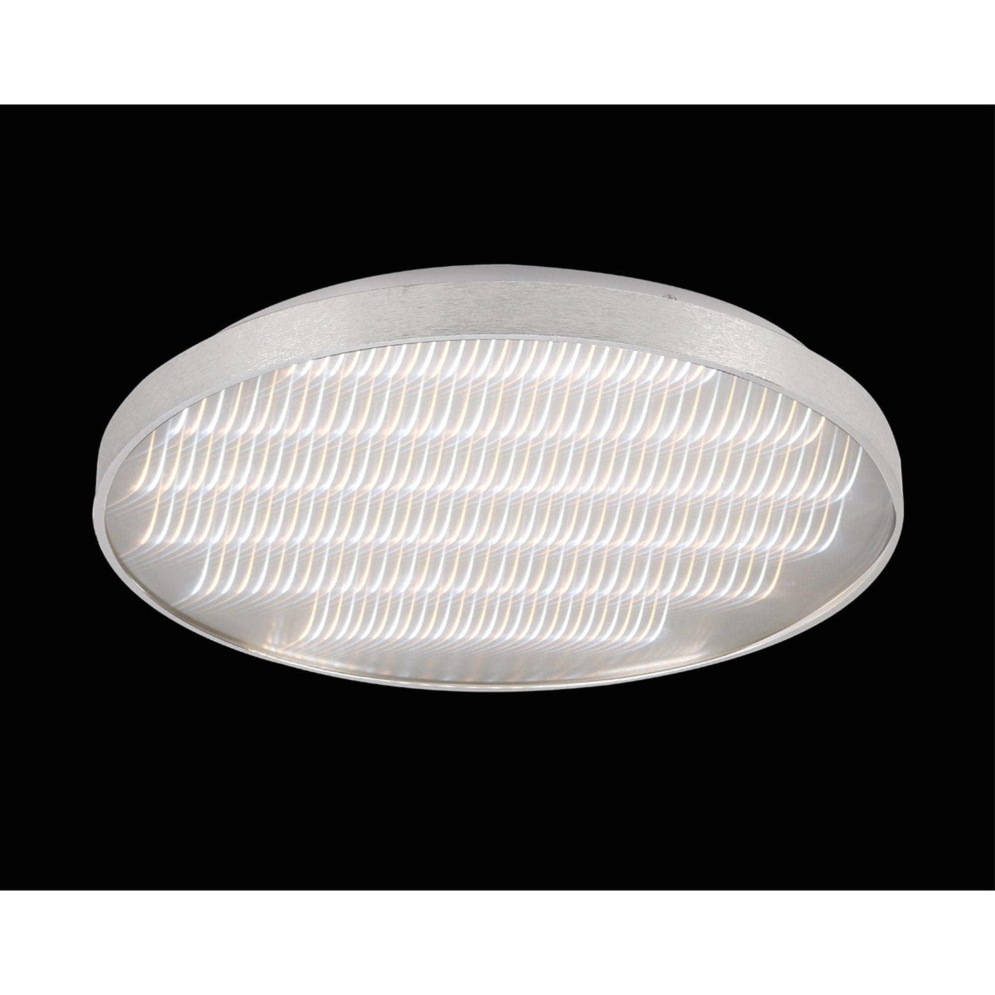 M5342 Reflex Flush 58cm Round 50W LED + 6000K Aluminium / Acrylic