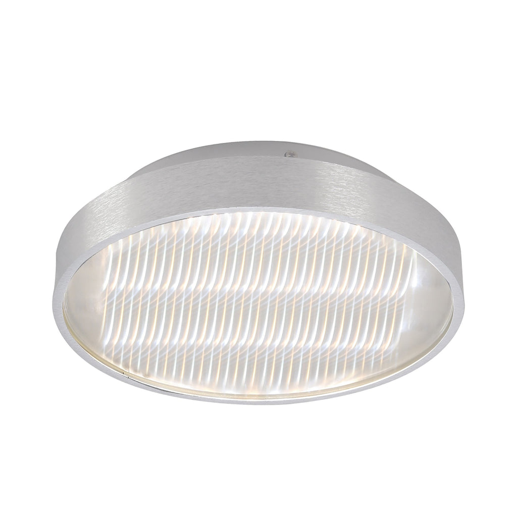 M5344 Reflex Flush 29cm Round 18W LED + 6000K Aluminium / Acrylic