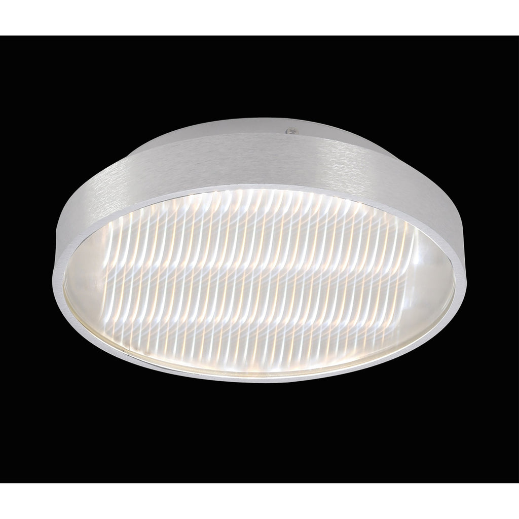 M5344 Reflex Flush 29cm Round 18W LED + 6000K Aluminium / Acrylic