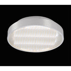 M5344 Reflex Flush 29cm Round 18W LED + 6000K Aluminium / Acrylic