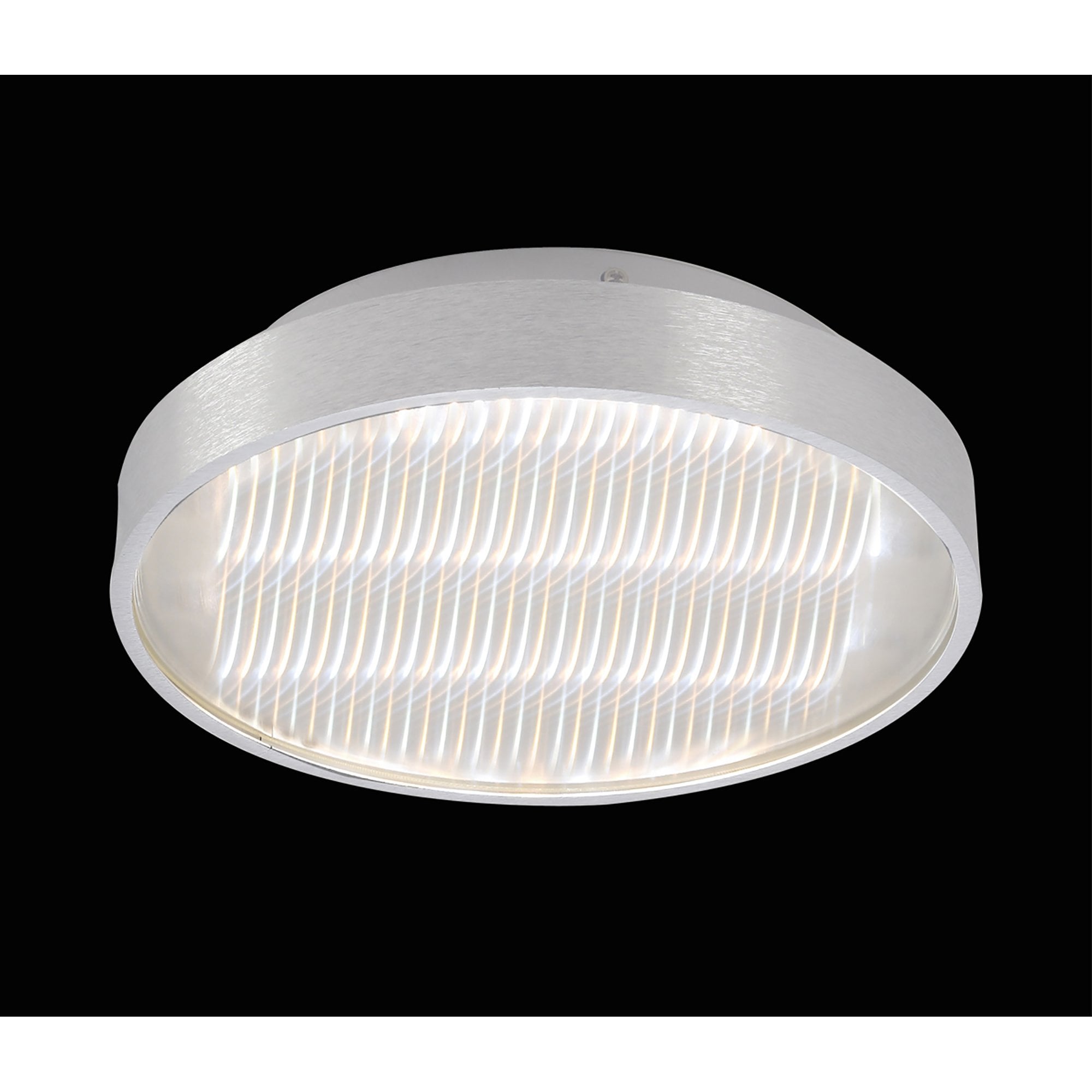 M5344 Reflex Flush 29cm Round 18W LED + 6000K Aluminium / Acrylic