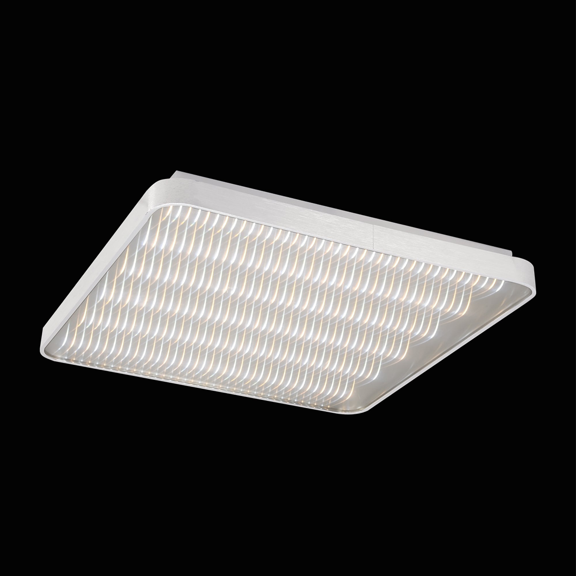 M5340 Reflex Flush 58cm Square 50W LED + 6000K Aluminium / Acrylic