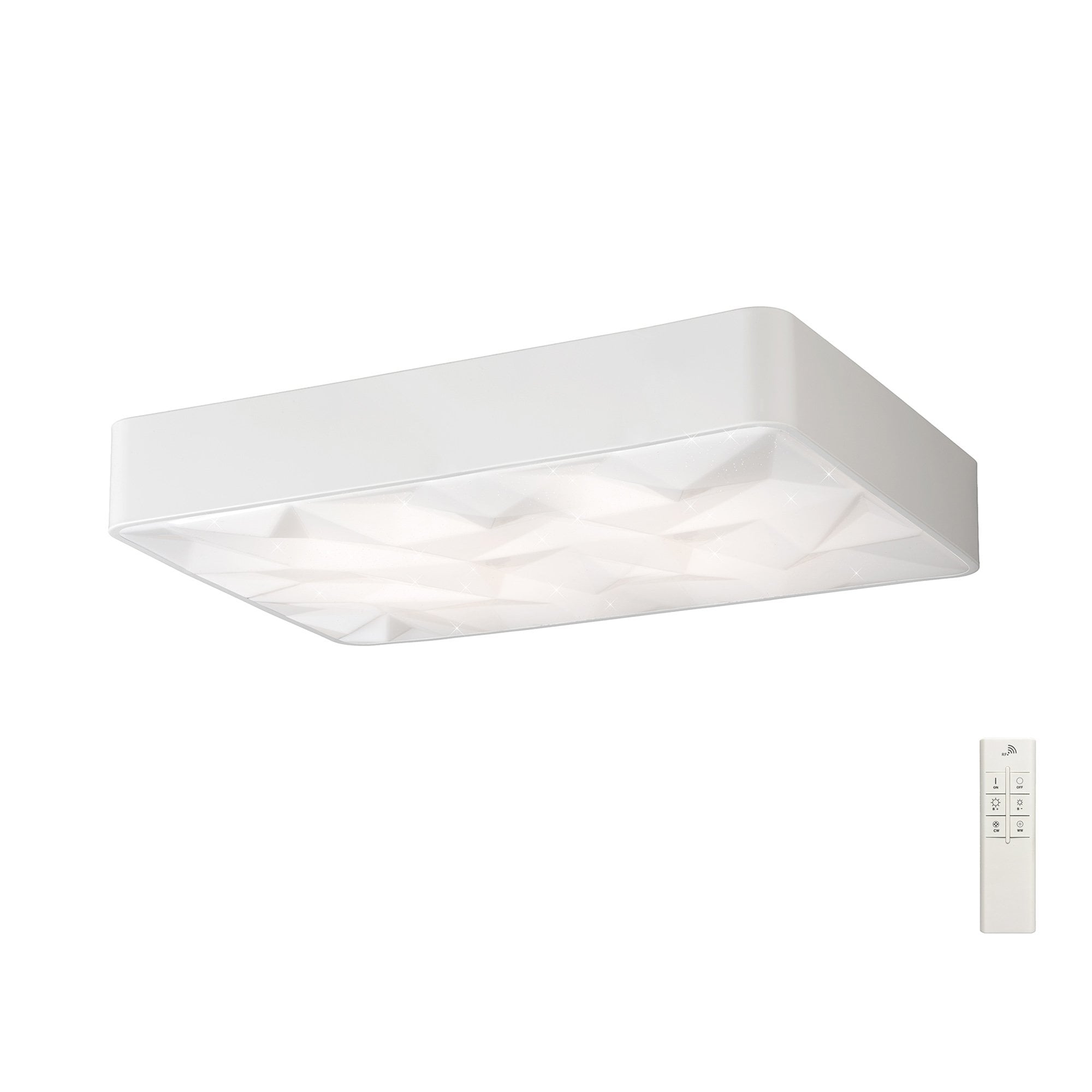 M5881 Rombos Flush Rectangular 60W LED -6500K Tuneable Remote Control White