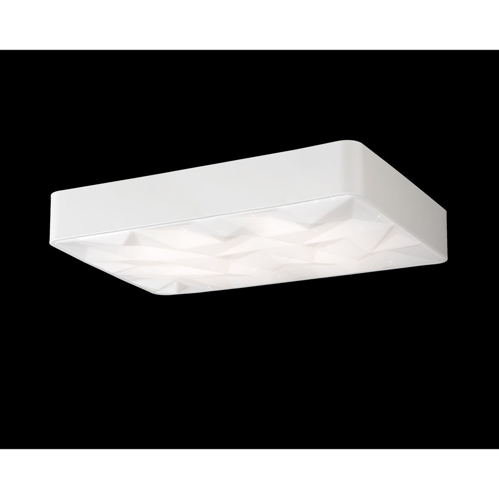 M5881 Rombos Flush Rectangular 60W LED -6500K Tuneable Remote Control White