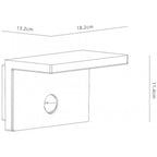 M6774 Ruka Outdoor Motion Sensor Wall Lamp 15W LED Anthracite/Walnut