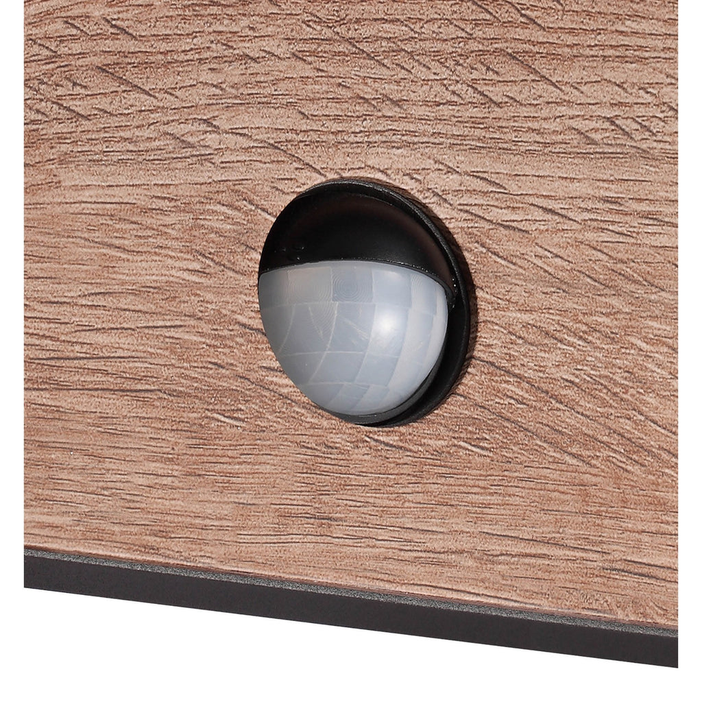 M6774 Ruka Outdoor Motion Sensor Wall Lamp 15W LED Anthracite/Walnut