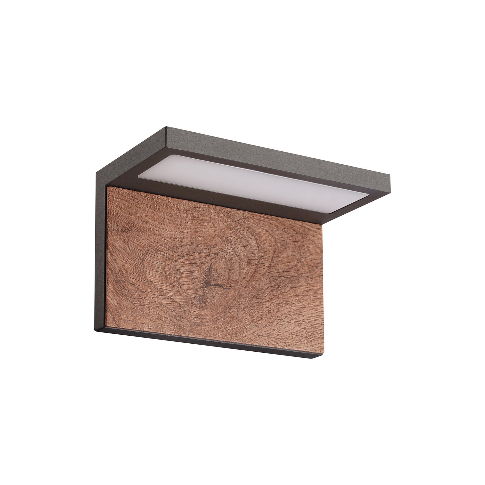 M6770 Ruka Outdoor Wall Lamp 13W LED Anthracite/Walnut
