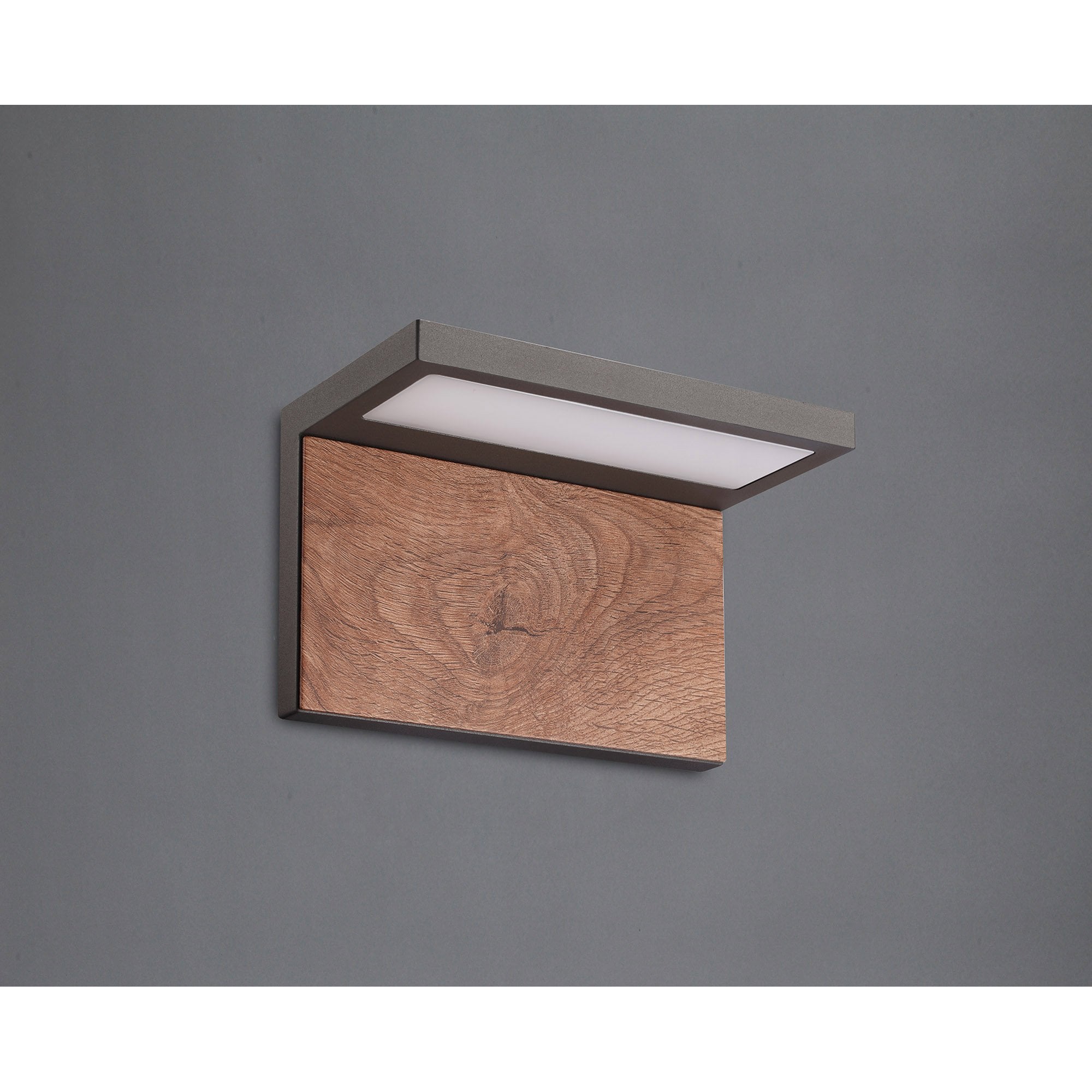M6770 Ruka Outdoor Wall Lamp 13W LED Anthracite/Walnut