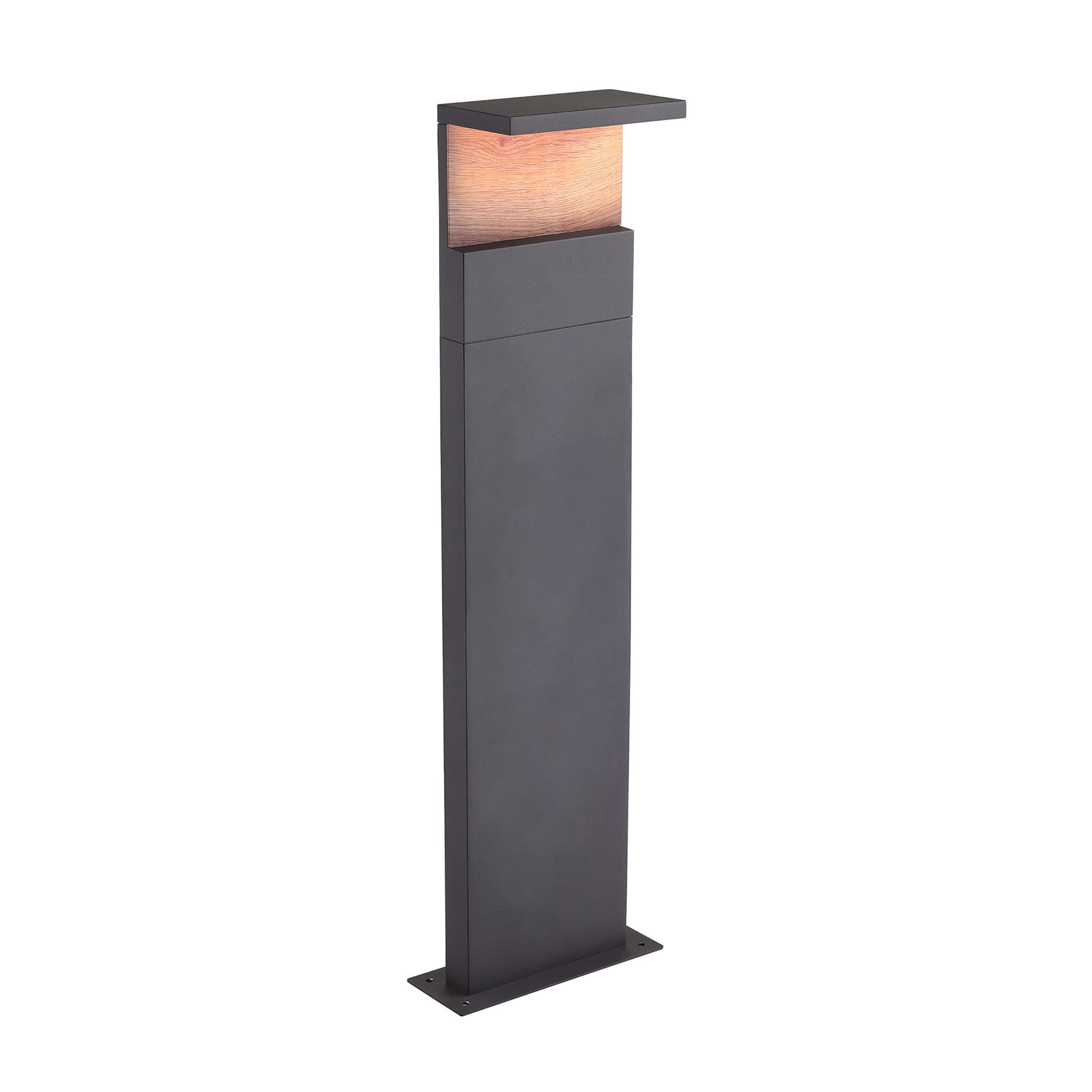 M6773 Ruka Outdoor Floor Lamp Large 13W LED Anthracite/Walnut