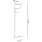 M6773 Ruka Outdoor Floor Lamp Large 13W LED Anthracite/Walnut