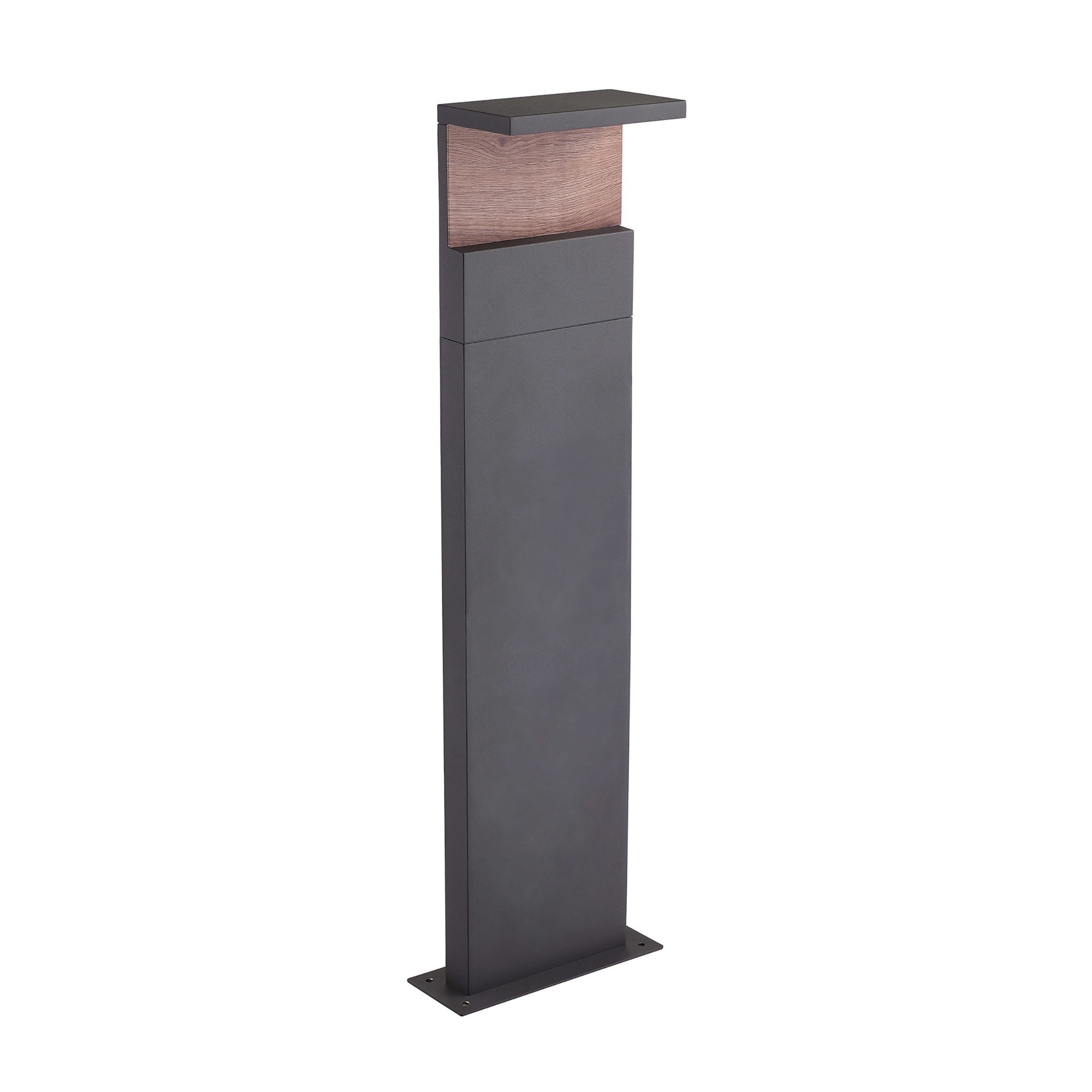 M6773 Ruka Outdoor Floor Lamp Large 13W LED Anthracite/Walnut