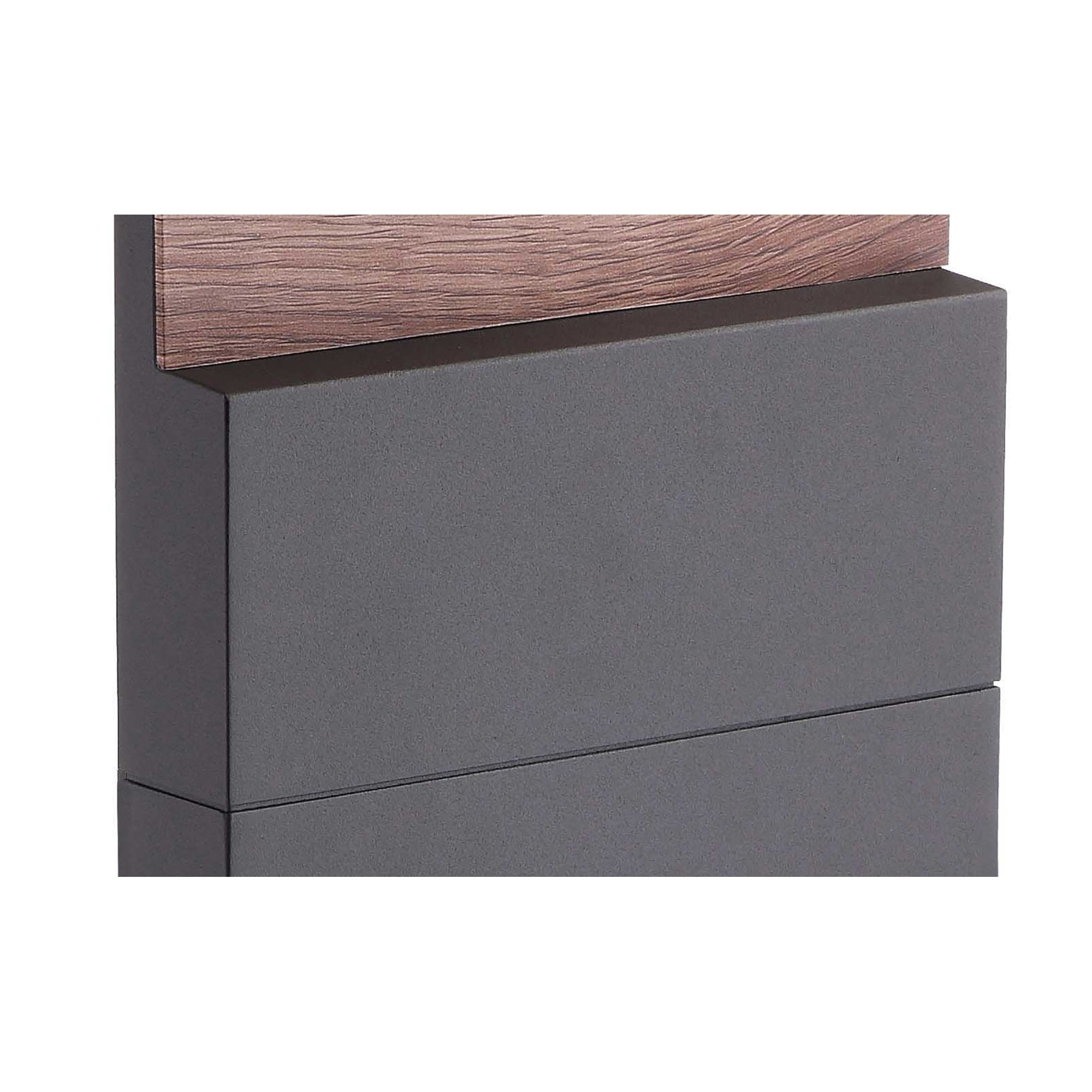 M6773 Ruka Outdoor Floor Lamp Large 13W LED Anthracite/Walnut