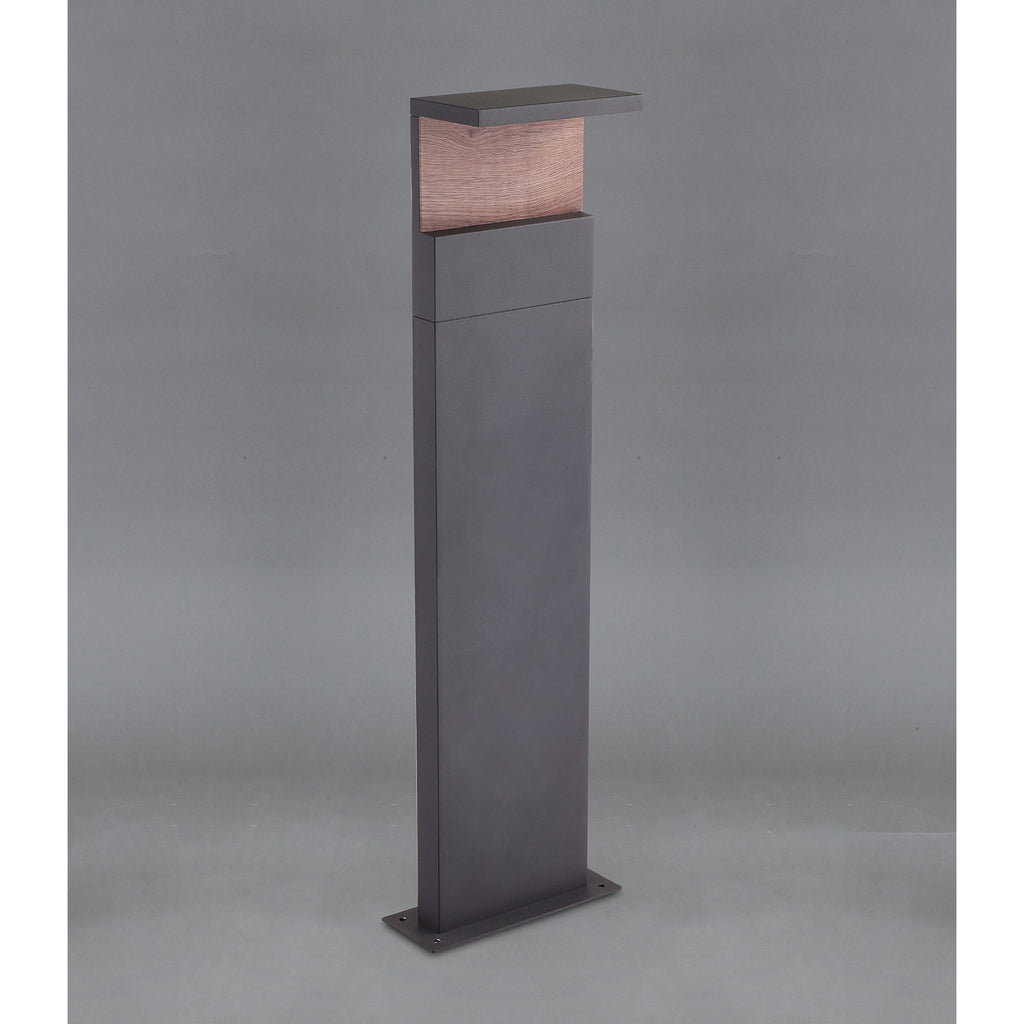 M6773 Ruka Outdoor Floor Lamp Large 13W LED Anthracite/Walnut