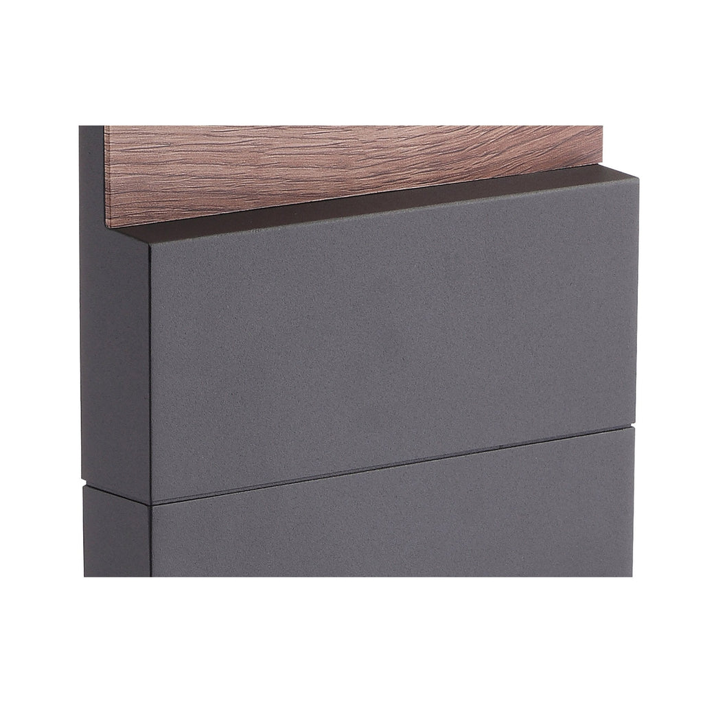 M6772 Ruka Outdoor Floor Lamp Medium 13W LED Anthracite/Walnut