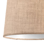 M6410 Sabina Pendant 30cm Round 1 Light Imitation Wood Linen Shade