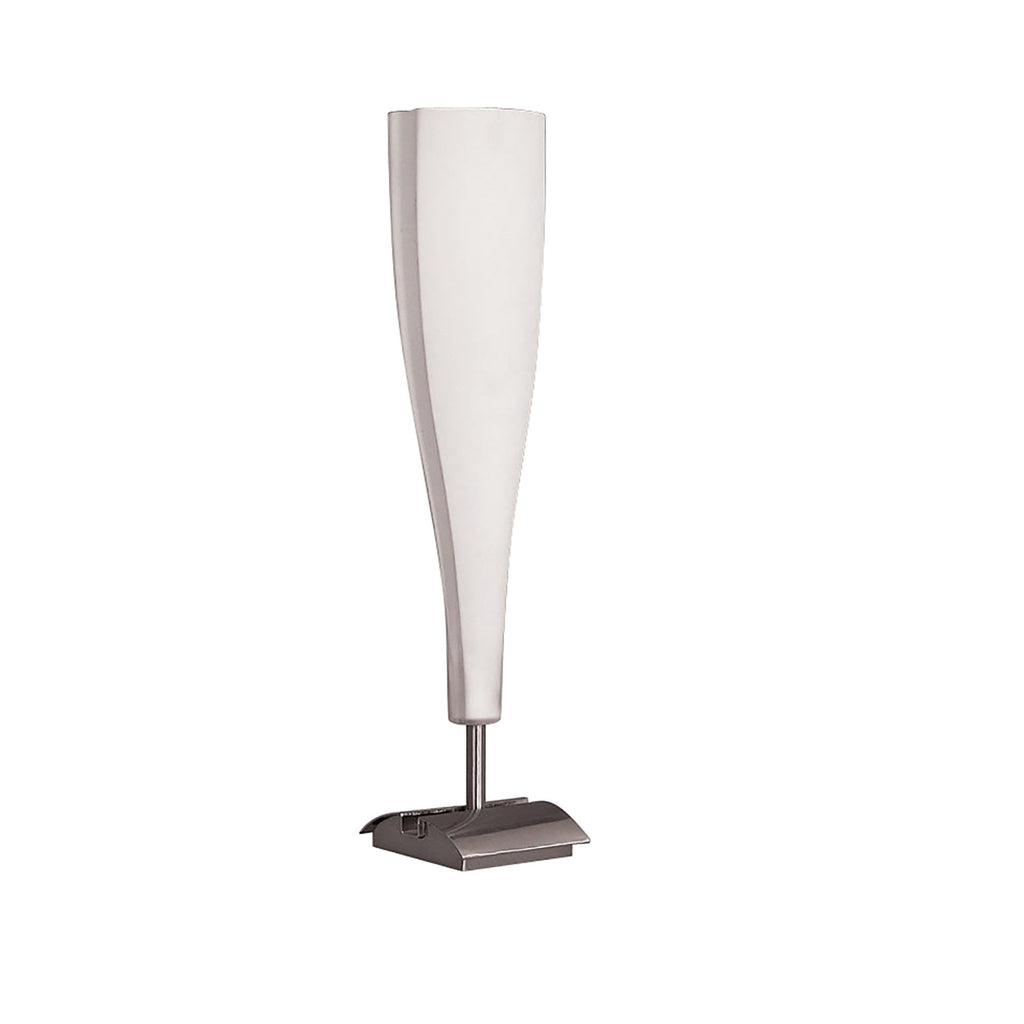 M0063 Java Table Lamp Big 1 Light E14 Satin Nickel/Frosted White Glass
