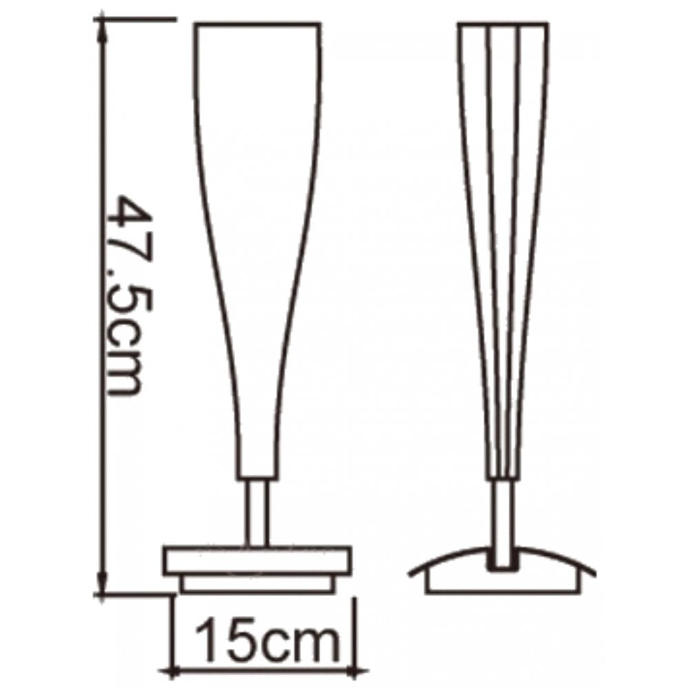 M0063 Java Table Lamp Big 1 Light E14 Satin Nickel/Frosted White Glass