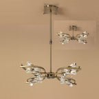 M0881AB Kromo Telescopic Convertible To Semi Flush 4 Light G9 Antique Brass