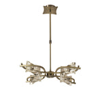 M0881AB Kromo Telescopic Convertible To Semi Flush 4 Light G9 Antique Brass