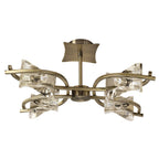 M0881AB Kromo Telescopic Convertible To Semi Flush 4 Light G9 Antique Brass
